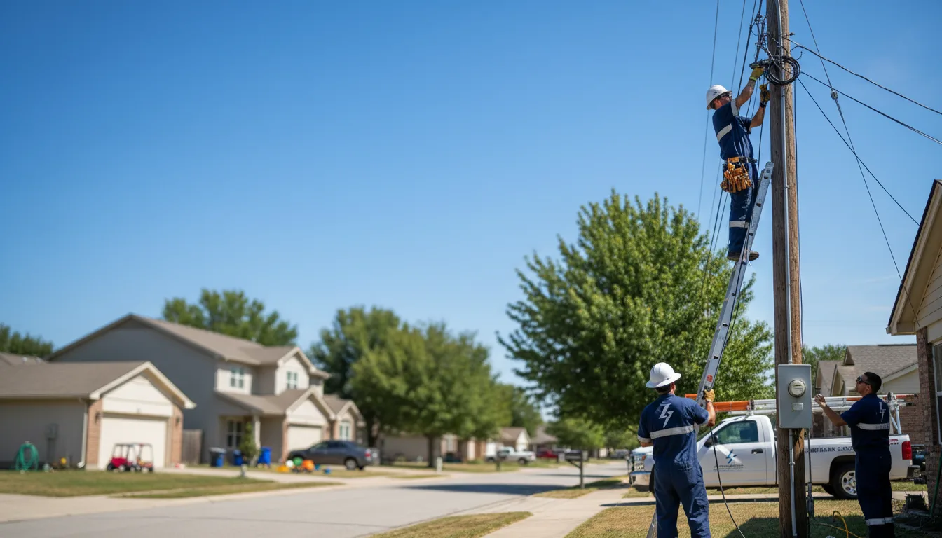 Residential electrician providing installation services in Nallen, WV